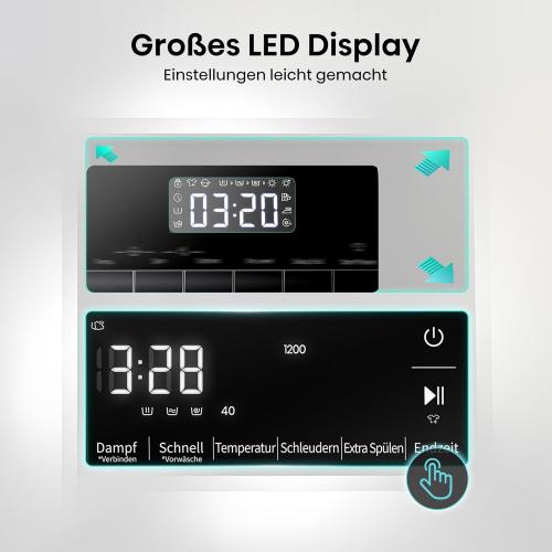 Hisense WF 3S 9043 BW3 Waschmaschine Display
